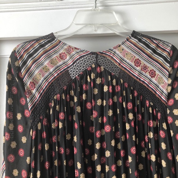 free people🌿 boho patterned mini dress - Picture 6 of 7